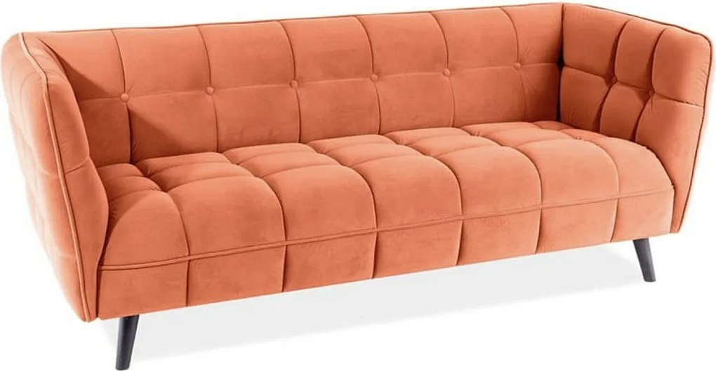 Sofa CASTELLO VELVET 3 cynamonowa