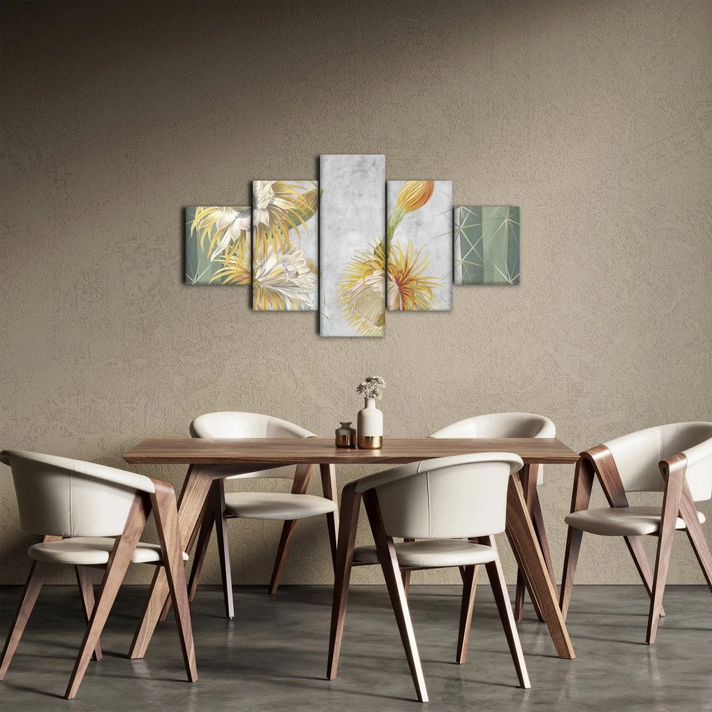 Obraz - Kwitnące kaktusy (125x70 cm)