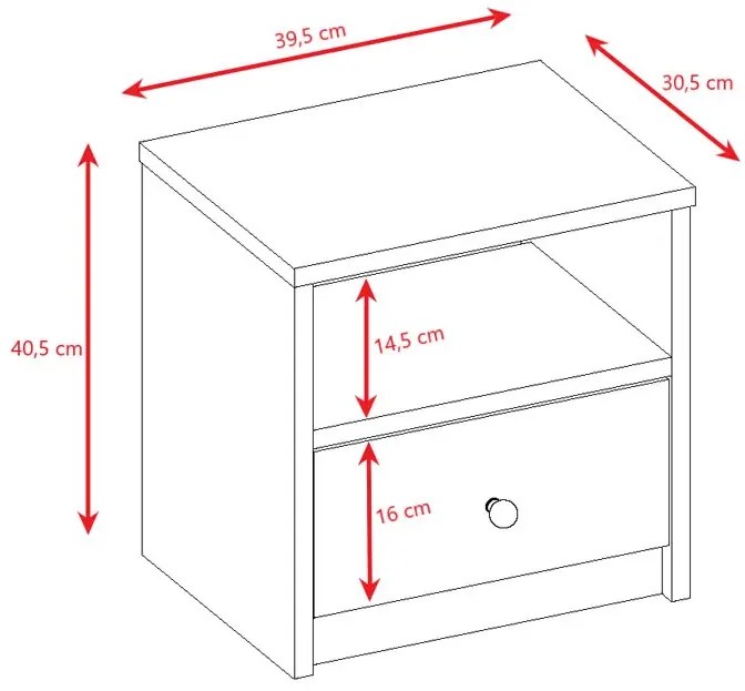 Szafka nocna dla chłopca F1-T64