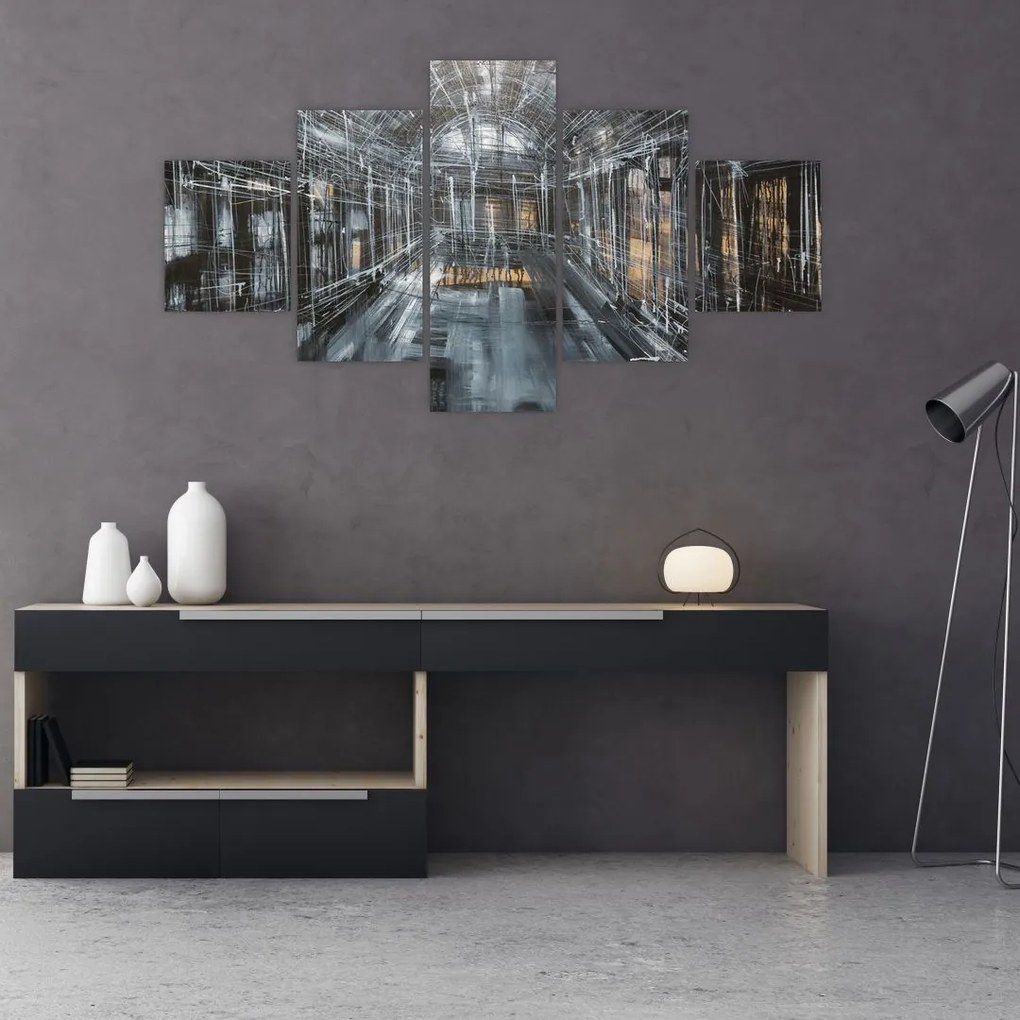 Obraz wnętrza starego budynku (125x70 cm)
