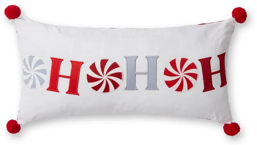 Aksamitna poduszka dekoracyjna ze świątecznym motywem 60x30 cm Ho Ho Ho – Catherine Lansfield