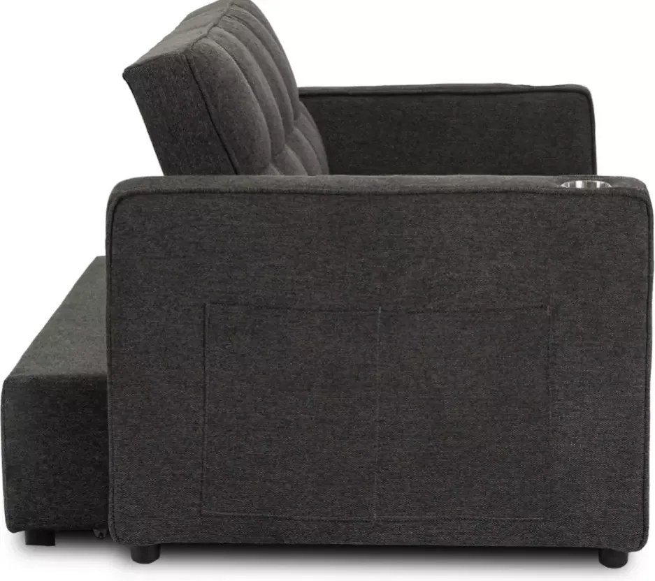 Elegancki fotel Smooth 3w1 – rozkładany fotel z funkcją łóżka i leżanki, z uchwytami
