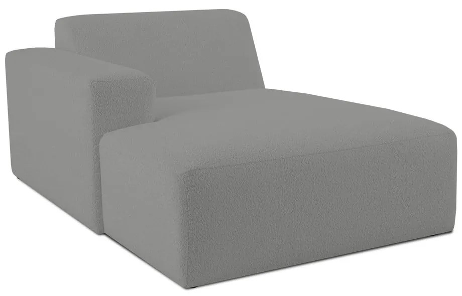 Szary moduł sofy z materiału bouclé (lewostronny) Roxy – Scandic