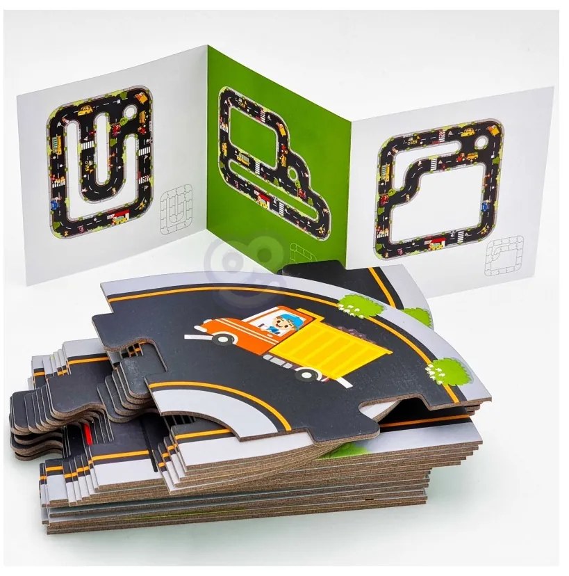 Tooky toy droga puzzle dla dzieci autostrada makieta 21 el. certyfikat fsc