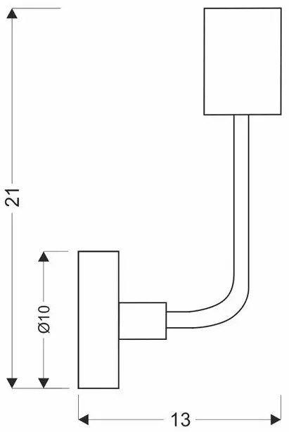 Czarny industrialny kinkiet ścienny z dodatkiem patyny - V137 A1-W12