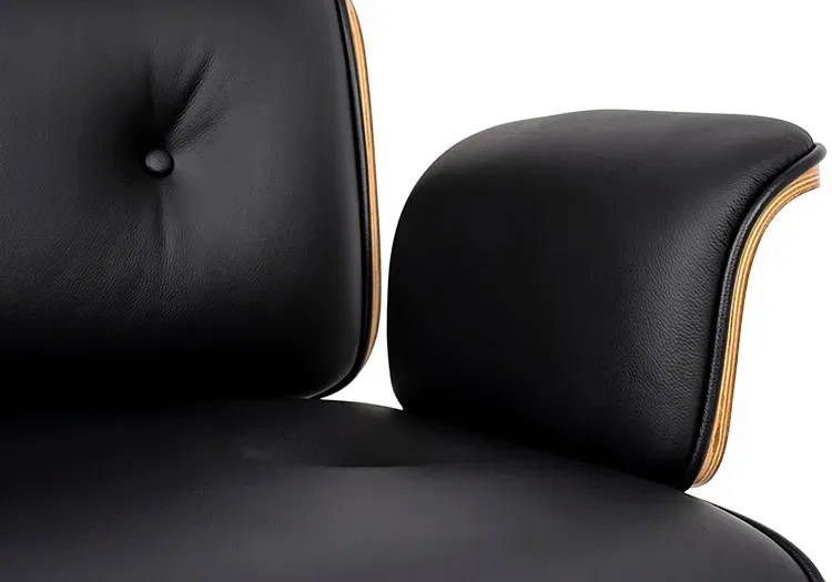 Skórzany fotel gabinetowy na kółkach - Lampa 3X