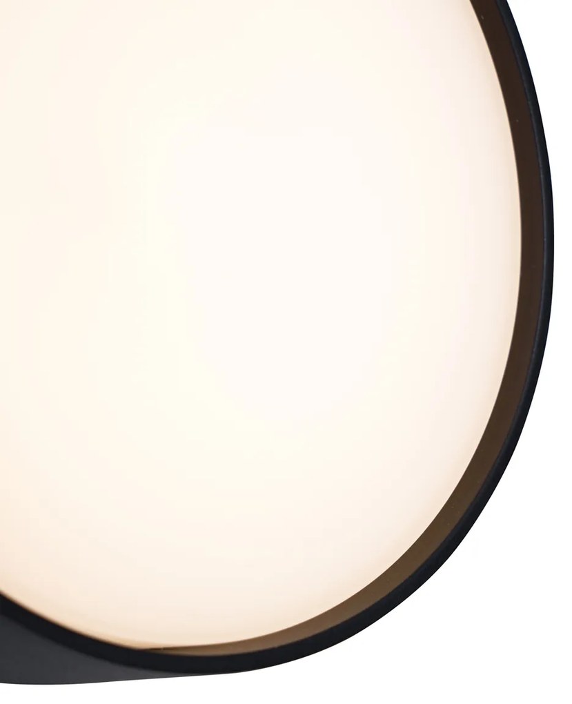 Zewnetrzna Nowoczesna lampa ścienna zewnętrzna czarna z LED IP65 - Dop Nowoczesny Oswietlenie zewnetrzne