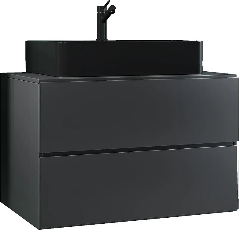 umywalka do mebli łazienkowych Lendas Antracyt W. 52 x S. 80 x G. 52 cm