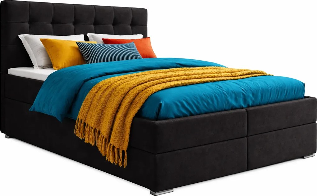 Łóżko kontynentalne z materacem 160x200 D9-Z82