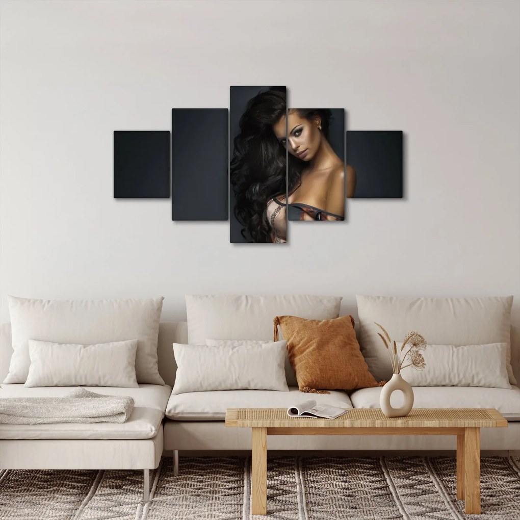 Obraz - Portret uwodzicielskiej kobiety (125x70 cm)