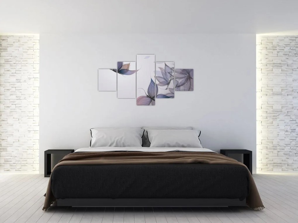 Obraz - Rysowanie motyli (125x70 cm)