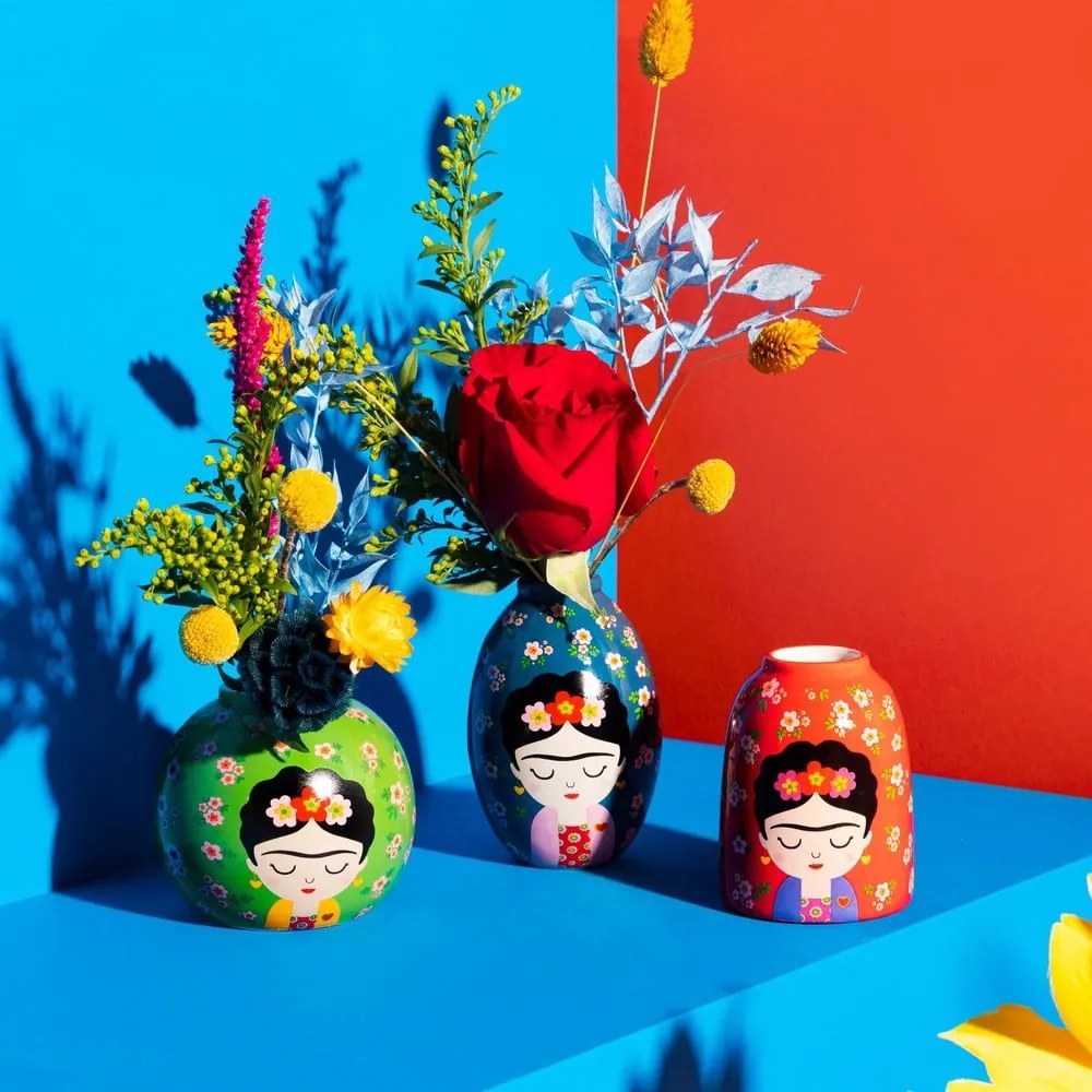 Ceramiczne wazony zestaw 3 szt. (wysokość 8 cm) Floral Frida – Sass &amp; Belle