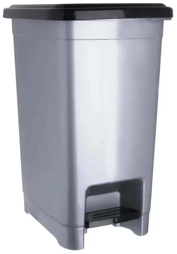 Plastikowy kosz na śmieci z pedałem 15 l Slim – Orion