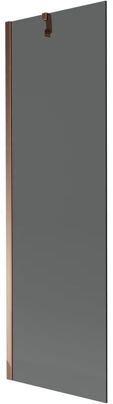 Mexen Next parawan nawannowy 1-skrzydłowy 60 x 150 cm, grafit, różowe złoto - 895-060-000-00-40-60