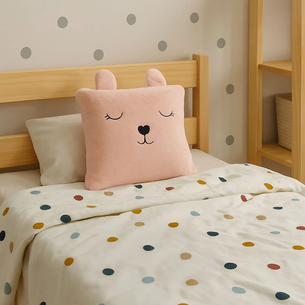 Poduszka przytulanka ANIMAL, z uszkami, 43 x 43 cm