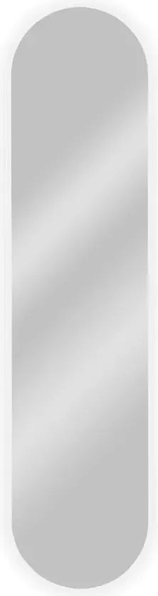 Białe owalne lustro z podświetleniem 155x40 cm W8-B70