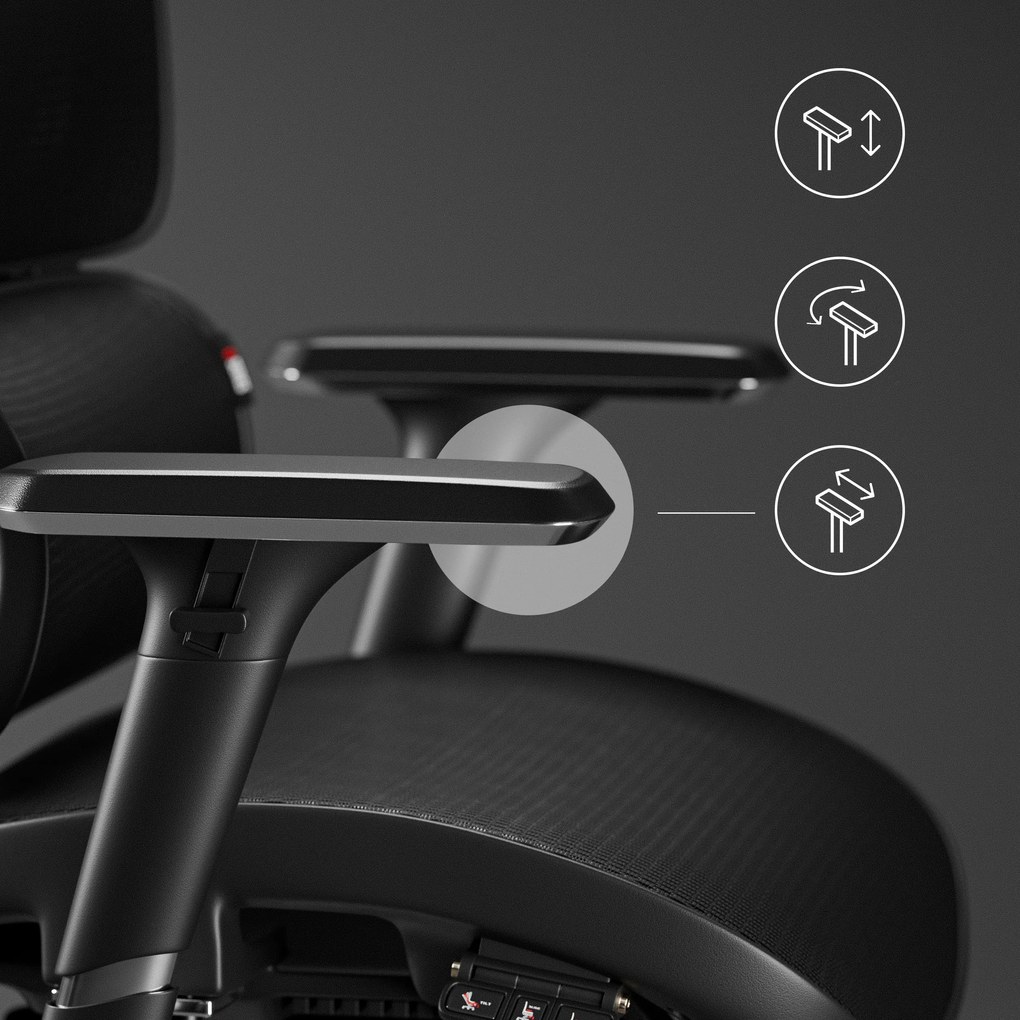 Fotel ergonomiczny czarny Diablo V-Commander