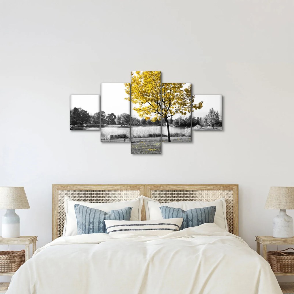 Obraz - Odpoczynek w parku (125x70 cm)