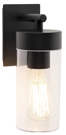 Nowoczesna lampa ścienna zewnętrzna czarna - Rullo