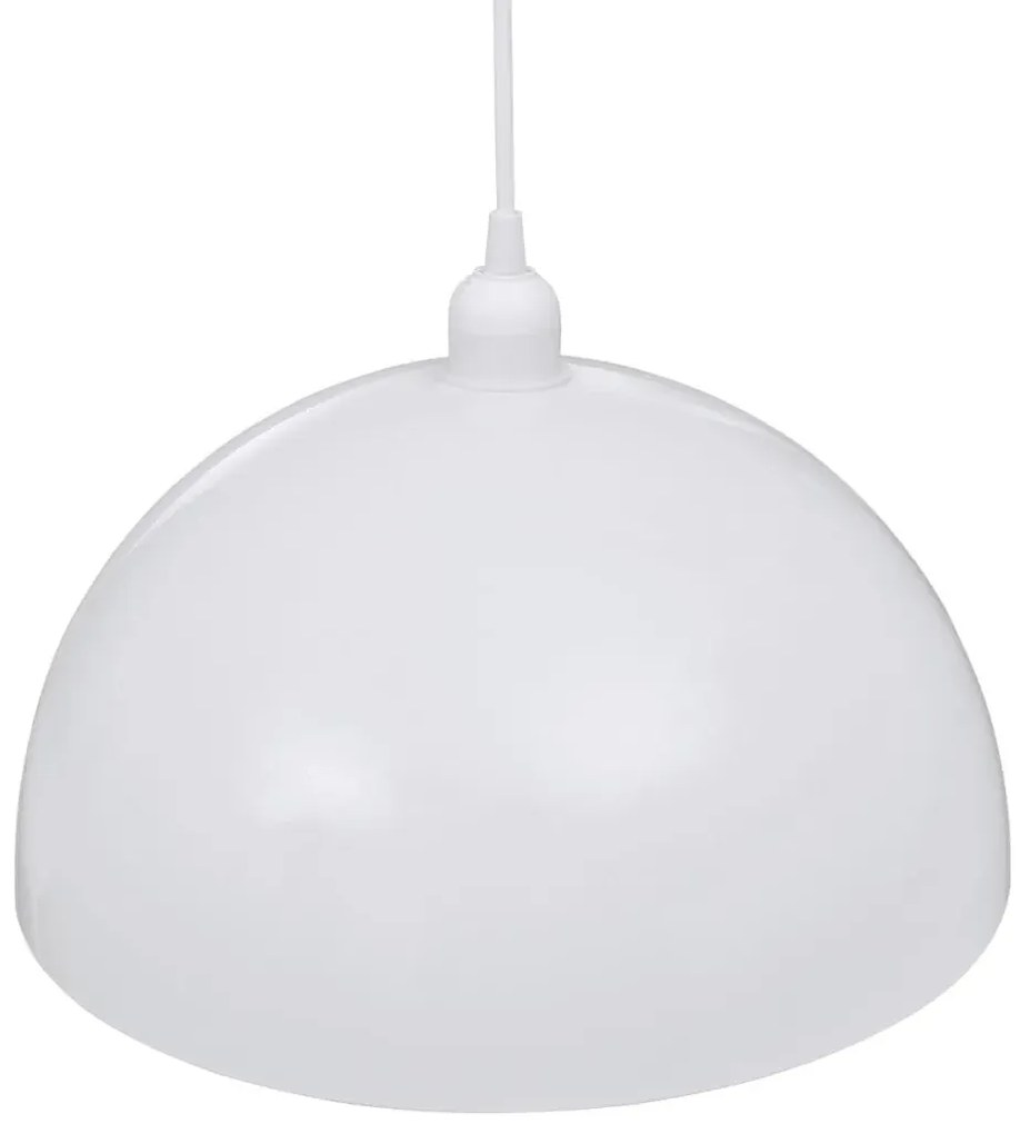 Białe regulowane lampy wiszące 2 sztuki - 3X E985 C8-R27