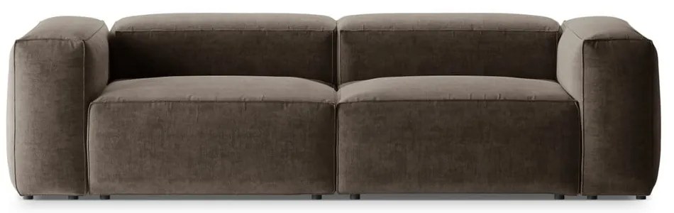 Brązowa sofa 264 cm Bergamo – Cosmopolitan Design