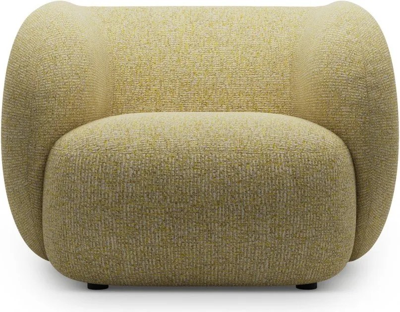 Żółty fotel Kate – Micadoni