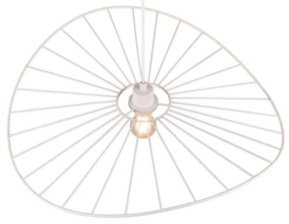 Biała lampa wisząca ø 60 cm Chapeau – Reality