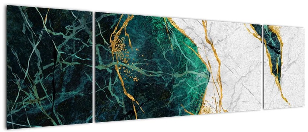 Obraz - Turkusowy marmur (170x50 cm)