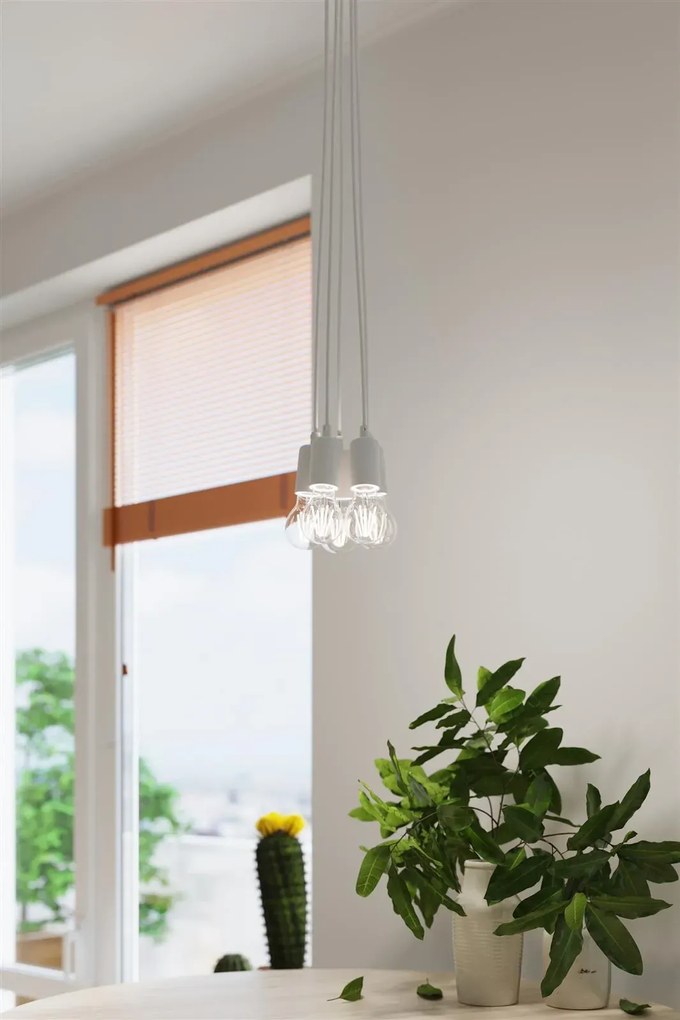 Lampa wisząca DIEGO 5 biała SOLLUX LIGHTING