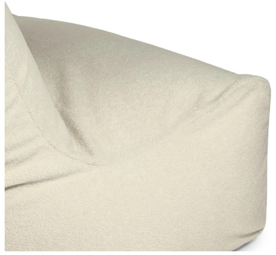 Kremowy worek do siedzenia z materiału bouclé Sofa Seat Lounge – SLOWDOWN