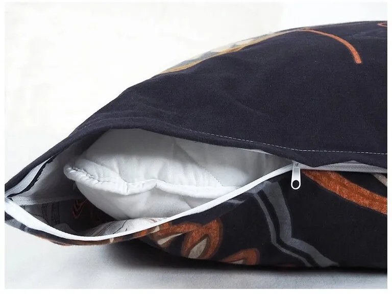 B.E.S. Petrovice Pościel flanelowa Nocne liście, 140 x 200 cm, 70 x 90 cm