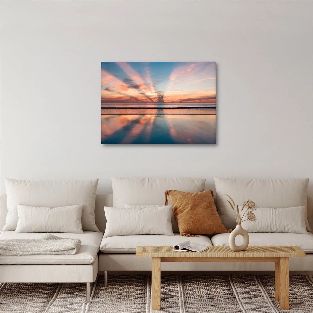 Obraz promieni słonecznych nad plażą Dayton (70x50 cm)