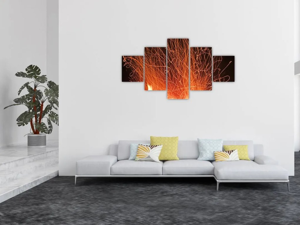 Obraz ognia (125x70 cm)