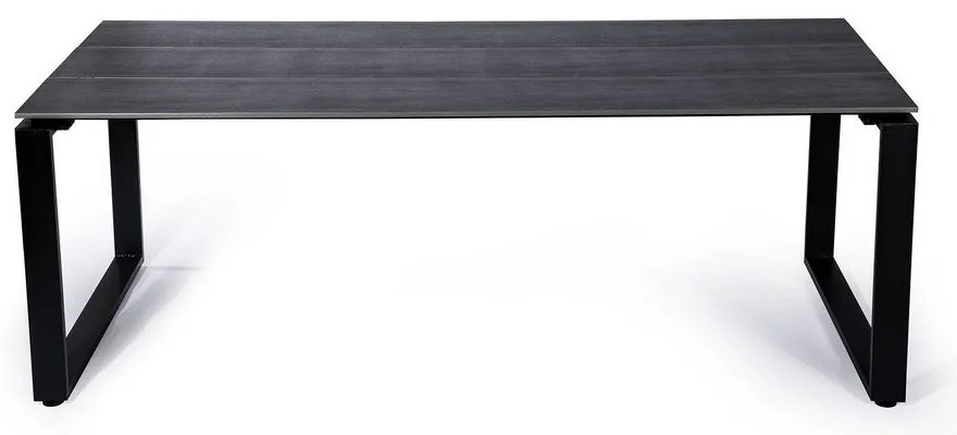 Szary stół ogrodowy Bonami Selection Strong, 210 x 100 cm