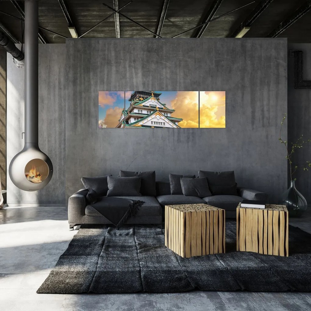 Obraz - Zamek Osaka (170x50 cm)