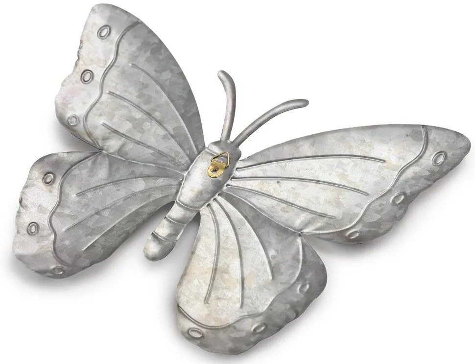 Metalowa dekoracja ścienna motyl BUTTERFLY 40 cm - różne kolory Kolor: Czerwony