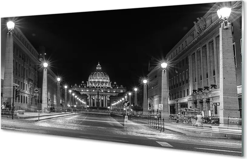 Szkło do Kuchni na Ścianę Droga do Zabytkowej Kaplicy