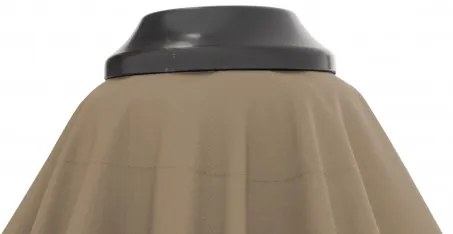 ACTIVE 370 cm - wahadłowy parasol ogrodowy z drążkiem bocznym : Substancja Desen - 846