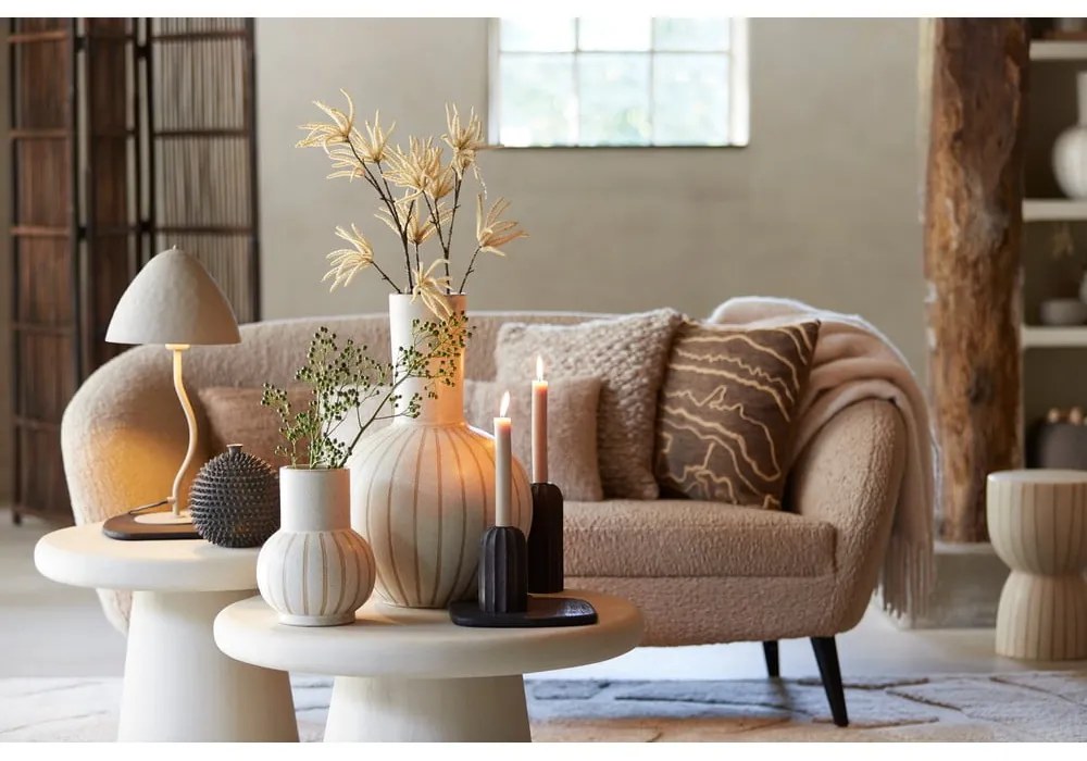 Jasnobrązowa sofa z materiału bouclé 160 cm Almond – Light & Living