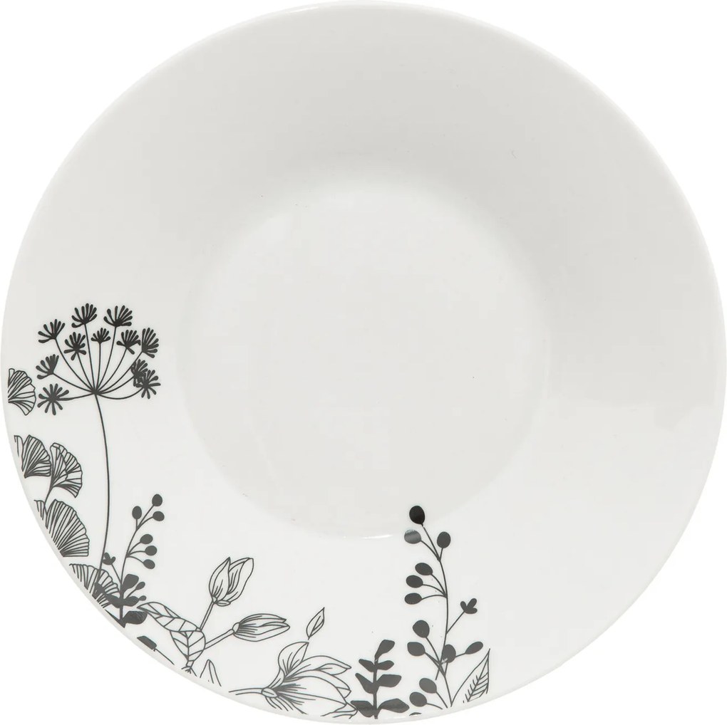 Porcelanowa zastawa dla 6 osób WHITE FLORAL, 18 elementów