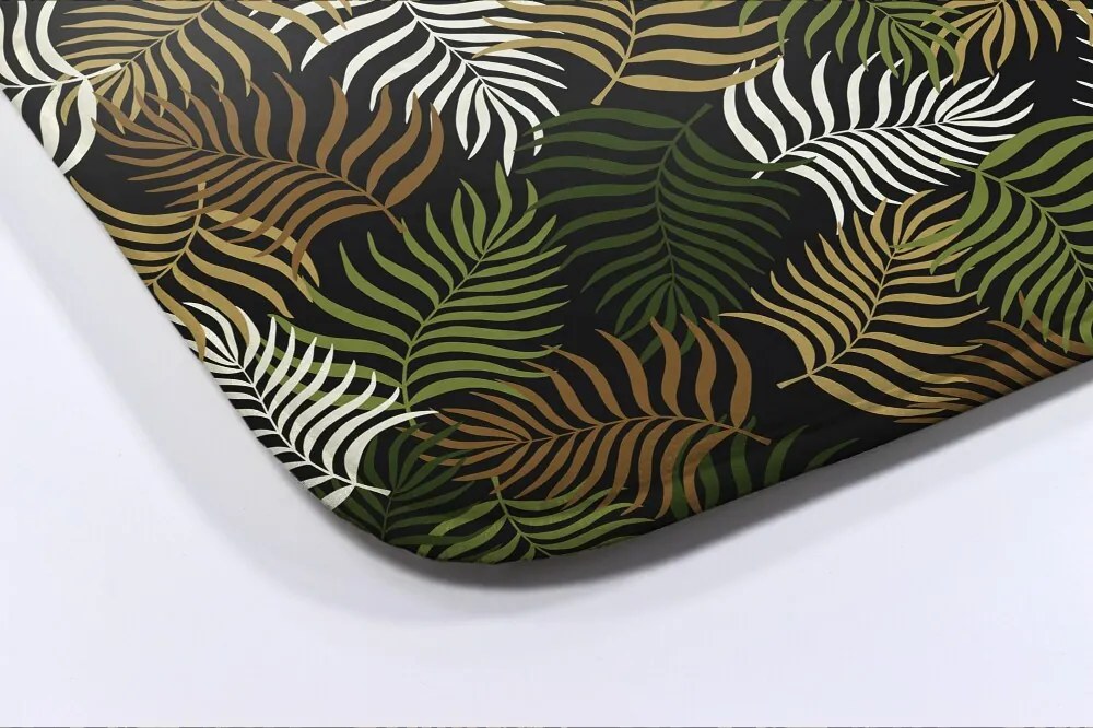 Dywanik antypoślizgowy do łazienki Dywanik antypoślizgowy do łazienki Roślinny wzór