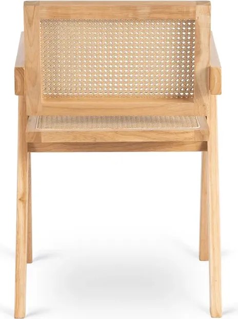 Krzesło Drewniane MADERA Dąb/Beż Ażurowe Klasyczne Retro