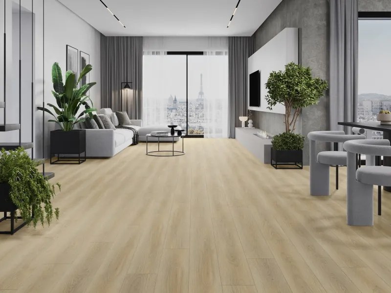 Mexen Kinston panele winylowe 1240 x 182 mm SPC 6,5 mm, podkład IXPE 1,5 mm, 4 V-Fuga, Dąb - F1057-1240-182-505-4V1-01