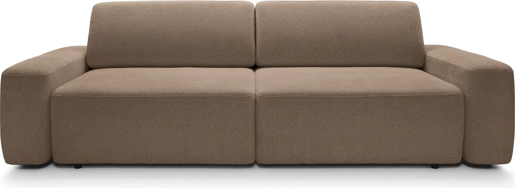 Masseno Sofa VEO z funkcją spania i pojemnikiem na pościel - Brązowy - RAVEN 45