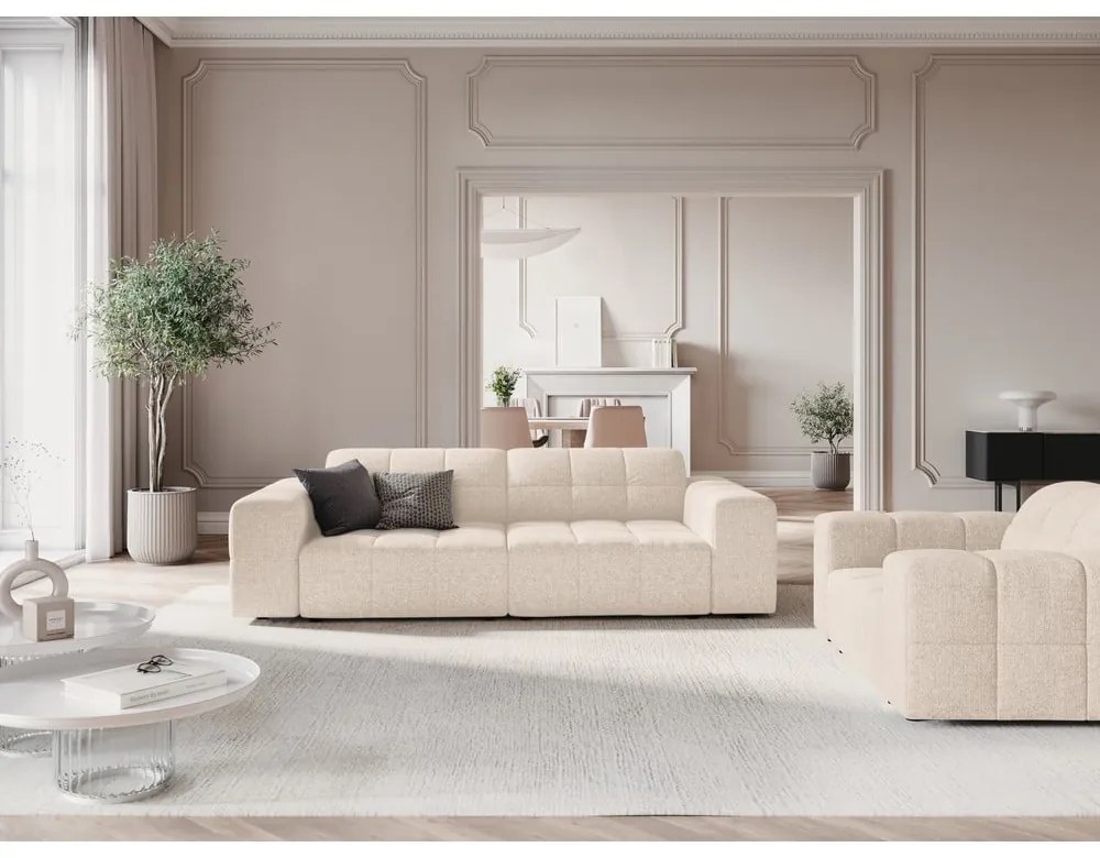 Kremowa sofa 204 cm Chicago – Cosmopolitan Design