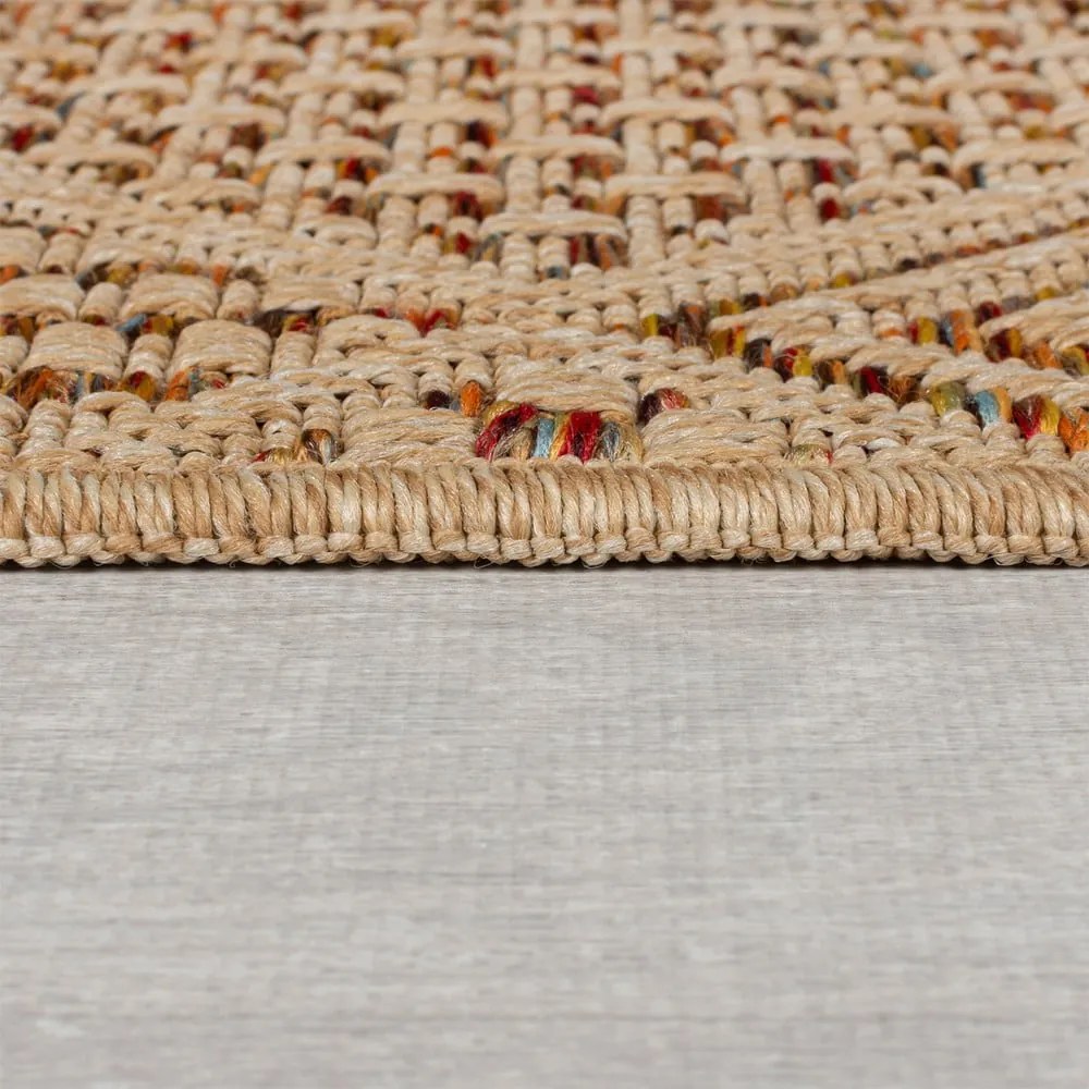 Chodnik odpowiedni na zewnątrz w naturalnym kolorze 80x230 cm Nora Diamond – Flair Rugs