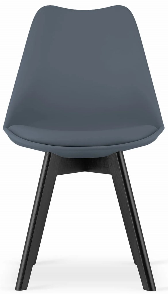 PROMOCJA Ciemnoszare krzesło BALI MARK z czarnymi nogami II. jakość