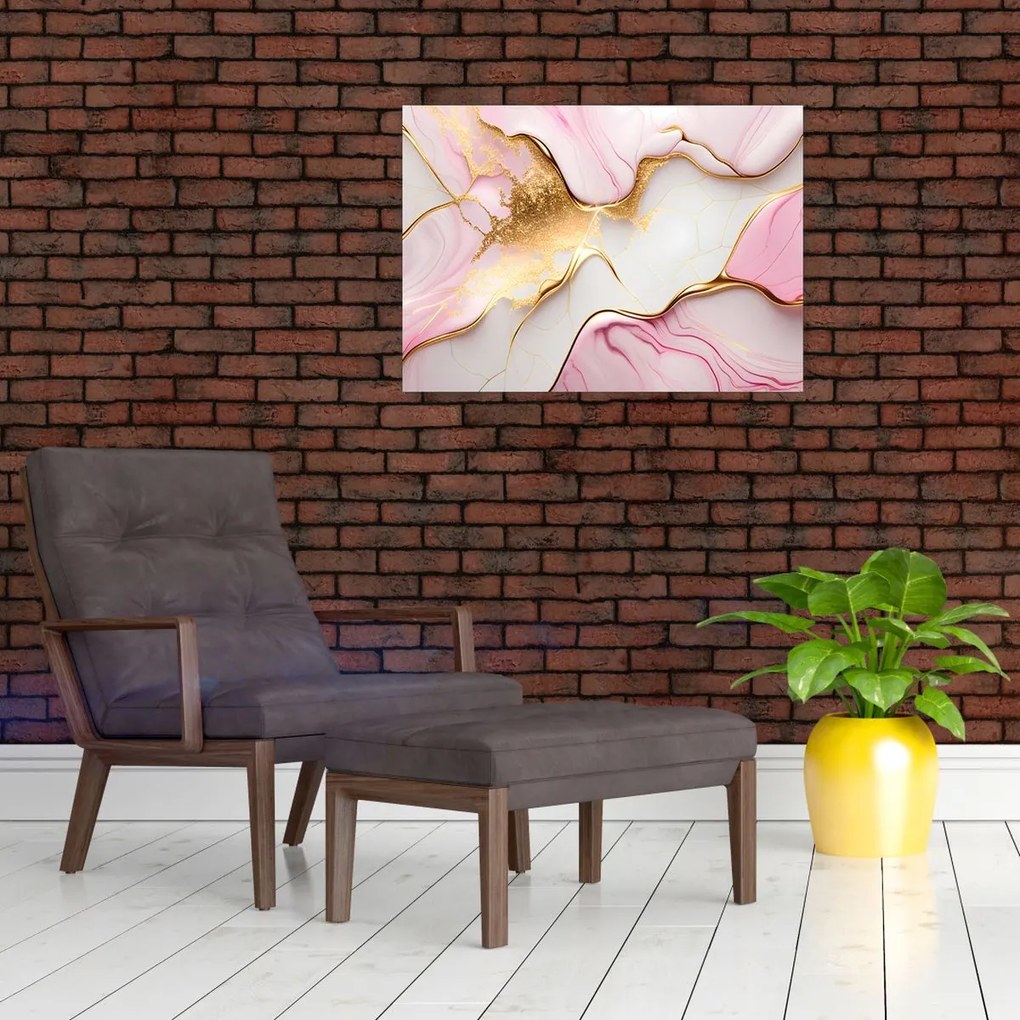 Obraz na szkle - Marmurowa konstrukcja (70x50 cm)