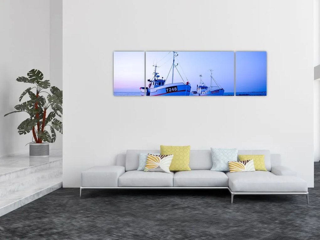 Obraz - Lądowanie o zmierzchu (170x50 cm)
