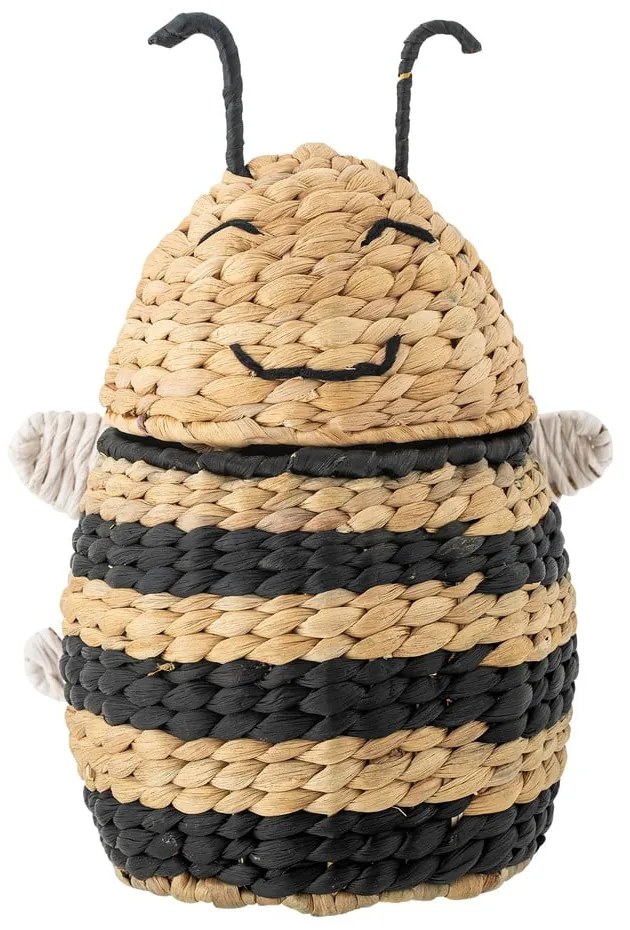 Dziecięcy kosz na zabawki z hiacyntu wodnego w naturalnym kolorze 20x18x30 cm Finn – Bloomingville Mini